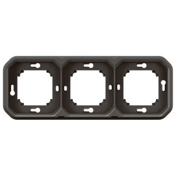  SUPPORT ENCASTRE 3P H/V ANTH 