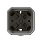  BOITIER 1P 2XEMBOUT 1E GRIS 