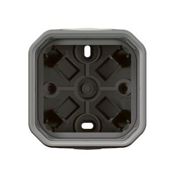  BOITIER 1P 2XEMBOUT 1E GRIS 