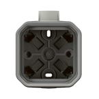  BOITIER 1P AVEC 1E PG16 GRIS 