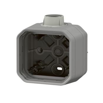  BOITIER 1P AVEC 1E PG16 GRIS 