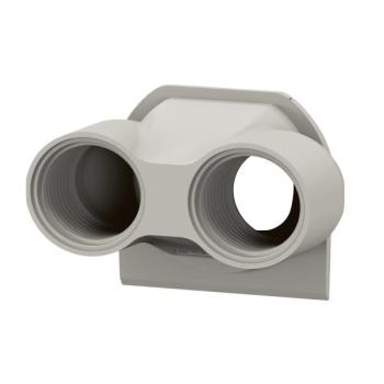  EMBOUT 2 ENTREES ISO 20 GRIS 