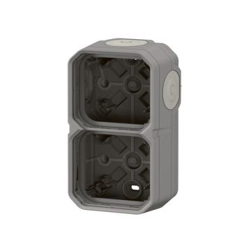 BOITIER 2P H/V GRIS 
