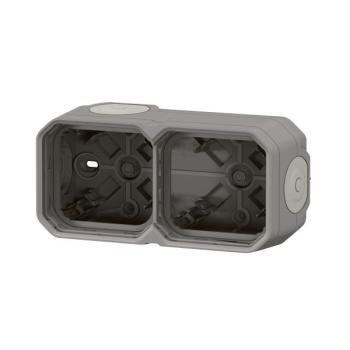  BOITIER 2P H/V GRIS 