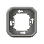  SUPPORT ENCASTRE 1 POSTE GRIS 