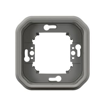  SUPPORT ENCASTRE 1 POSTE GRIS 