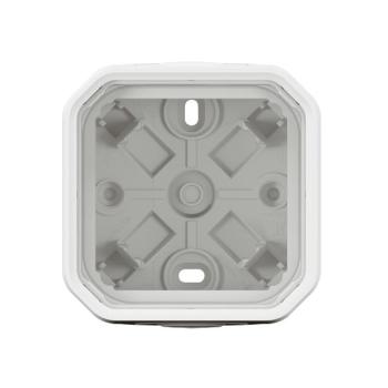  BOITIER 1P 2XEMBOUT 1E BLANC 