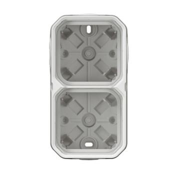  BOITIER 2P H/V BLANC 