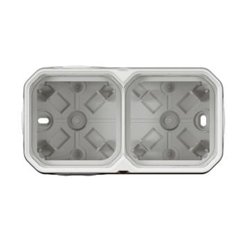  BOITIER 2P H/V BLANC 