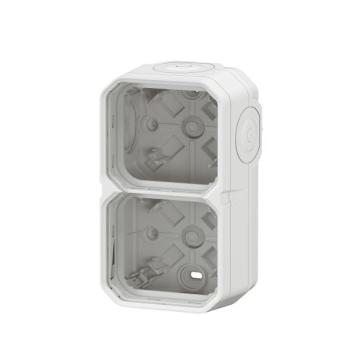  BOITIER 2P H/V BLANC 