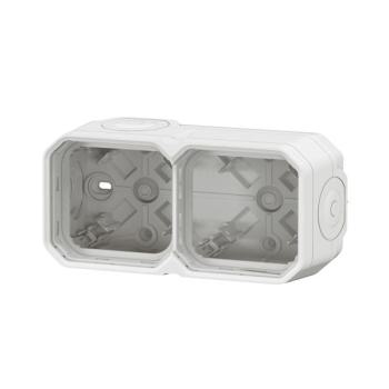  BOITIER 2P H/V BLANC 