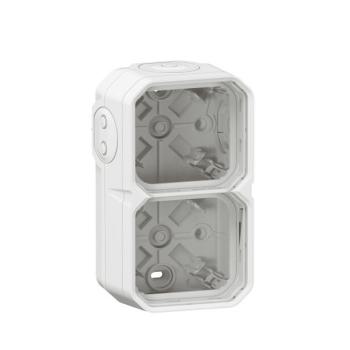  BOITIER 2P H/V BLANC 