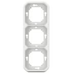  SUPPORT ENCASTRE 3P H/V BLANC 