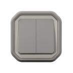  CDE DOUBLE 10AX GRIS ENCASTRE 