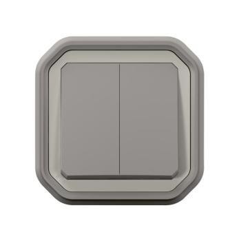  CDE DOUBLE 10AX GRIS ENCASTRE 