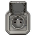  2P+T F/B GRIS ENCASTRE 