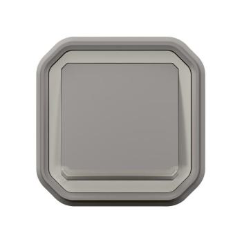  POUSSOIR NO LUM GRIS ENCASTRE 