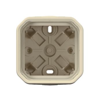  BOITIER 1P 2XEMBOUT 1E BEIGE 