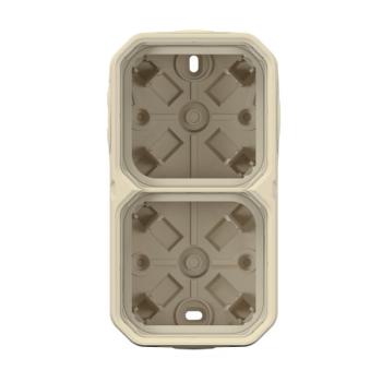  BOITIER 2P H/V BEIGE 