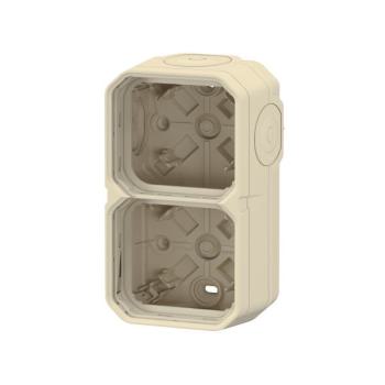  BOITIER 2P H/V BEIGE 