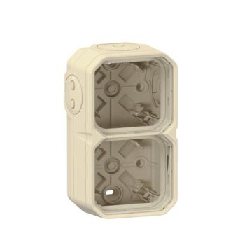  BOITIER 2P H/V BEIGE 