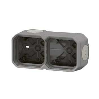  BOITIER 2P H/V GRIS 