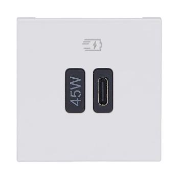  CHARG 2MOD USB C 45W PD BLANC 