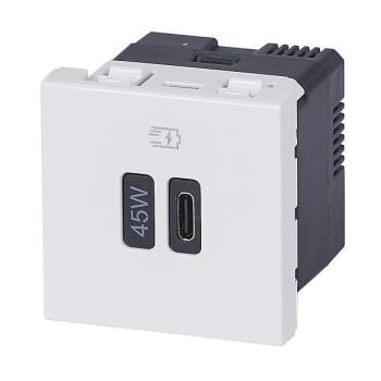  CHARG 2MOD USB C 45W PD BLANC 