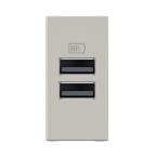  CHARG 1M 2USB A+A 15W ALU 