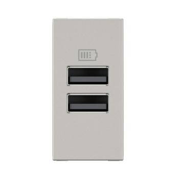  CHARG 1M 2USB A+A 15W ALU 