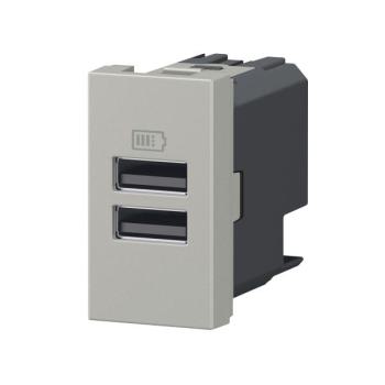  CHARG 1M 2USB A+A 15W ALU 