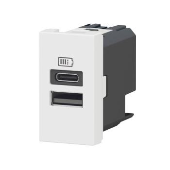  CHARG 1M 2USB A+C 15W BL 