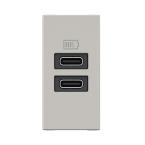  CHARG 1M 2USB C+C 15W ALU 