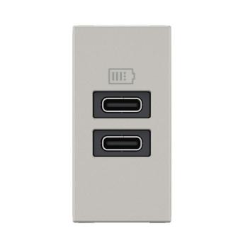  CHARG 1M 2USB C+C 15W ALU 