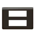  PLAQUE 2X6M NOIR MAT 