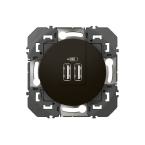  2USB CHARG A+A 3A  BLACK C. 