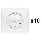  10X INTER VOLET CONNECTE BLANC 
