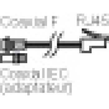  CORDON TV RJ45 / (IEC+F) 