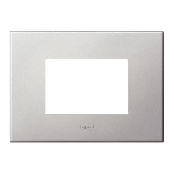  3 MOD PLAQ SQ SOFT ALU 