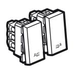  2W PUSH FOR BED LIGHTS 2M SQW 