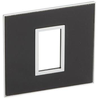  PLATE 1 SQ MOD SCH MI BLACK 