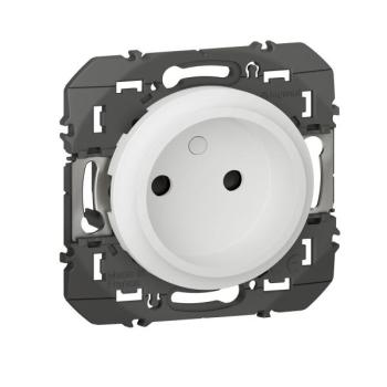  PRISE 2P BLANC 