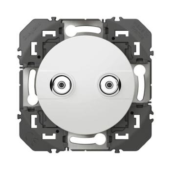  PRISE RESEAU CABLE BLANC 