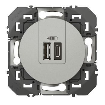  CHARG 2USB A+C 3A 15 W ALU 