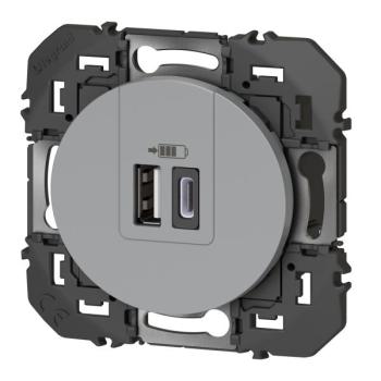  CHARG 2USB A+C 3A 15 W ALU 