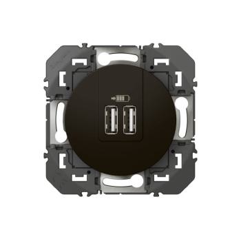  CHARG 2USB A+A 3A 15W NOIR 