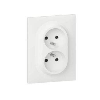  PRISE 2X2P+T 1POSTE ONE BLANC 