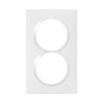  PLAQUE 2P 57MM BLANC 