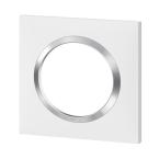  PLAQUE 1P BLANC CHROME 