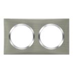  PLAQUE 2P STYLE INOX BROSSE 